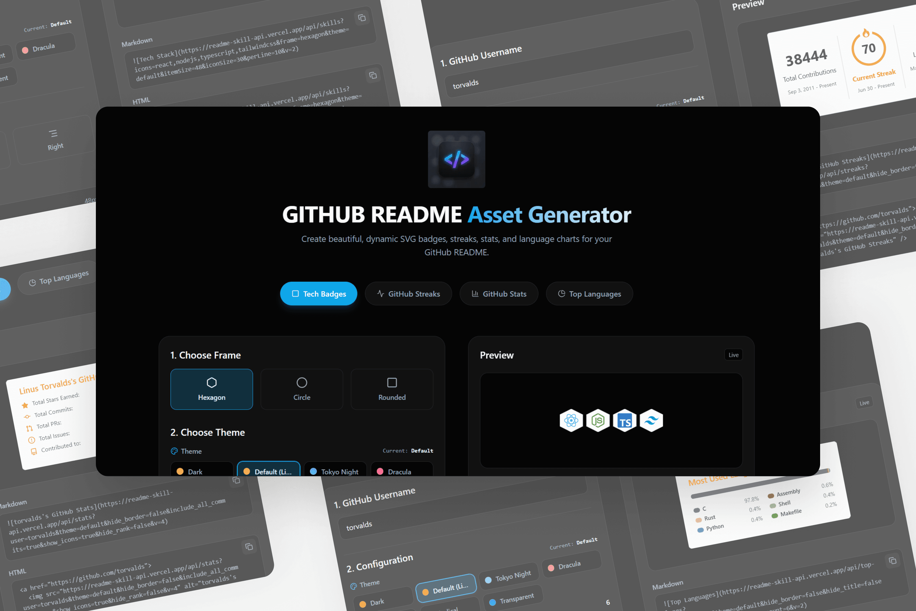 Github Readme Asset Generator